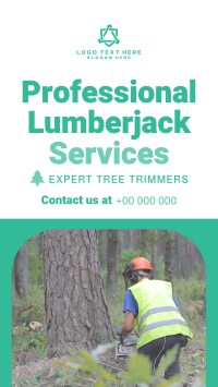 Professional Lumberjack Service Facebook Story