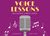 Vocal Session Postcard Design