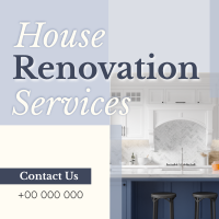 Fast Renovation Service Linkedin Post Design