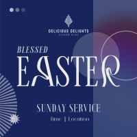 Easter Sunday Service Linkedin Post Image Preview