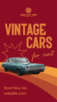 Vintage Car Rental Facebook Story