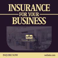 Retro Business Insurance Instagram Post Image Preview