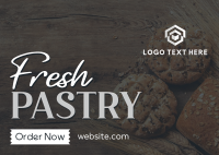 Rustic Pastry Bakery Postcard