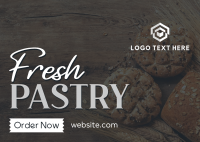 Rustic Pastry Bakery Postcard Image Preview