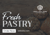 Rustic Pastry Bakery Postcard Design