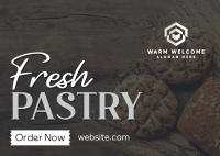 Rustic Pastry Bakery Postcard Image Preview