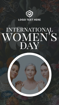Floral International Women's Day YouTube Short Image Preview