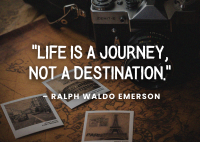 Life is a Journey Postcard