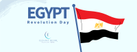 Egypt Flag Brush Facebook Cover Image Preview