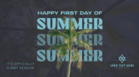 Summer Palm Tree Animation
