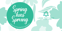 Spring Has Sprung Twitter Post Design