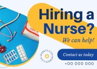 Nurse for Hire Postcard