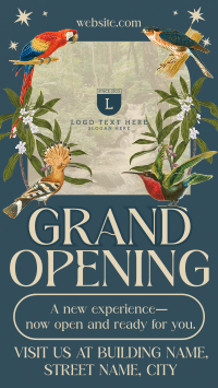 Vintage Luxe Grand Opening Instagram Story