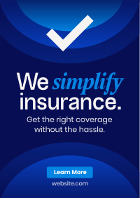 Minimalist Insurance Coverage Flyer