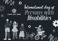 Persons with Disability Day Postcard Design