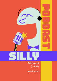 Silly Comedy Podcast Poster