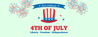 4th of July Hat Facebook Cover Image Preview