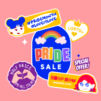 Proud Rainbow Sale Linkedin Post Design