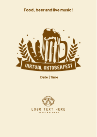 Virtual Oktoberfest Flyer Design