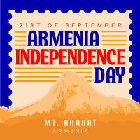 Armenia Independence Mountain Instagram Post Design