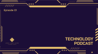 Cyber Speech Tech Zoom Background