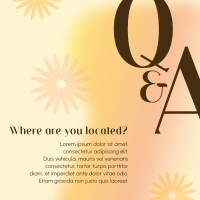 Chic Q & A Instagram Post Design