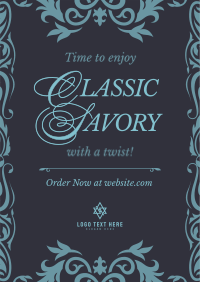 Elegant Art Restaurant Poster