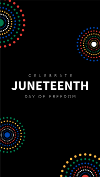 Colorful Juneteenth Facebook Story