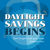 Playful Daylight Savings Linkedin Post