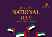 Happy National Day Postcard