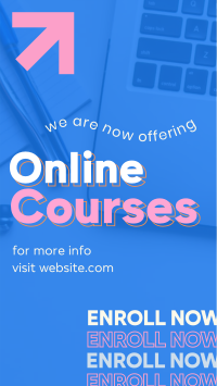 Online Courses Enrollment Instagram Story