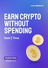 Earn Crypto Live Webinar Flyer