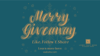 Merry Giveaway Announcement Video