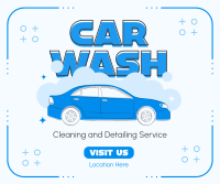 Car Cleaning and Detailing Facebook Post