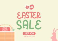 Easter Basket Sale Postcard Image Preview