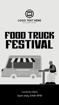 Retro Food Truck Festival Instagram Reel Image Preview