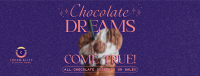 Retro World Chocolate Day Facebook Cover Image Preview