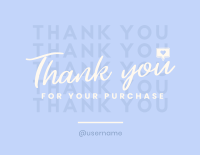 Modern Minimalist Thank You Card Image Preview