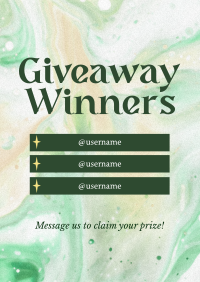 Giveaway Announcement Flyer