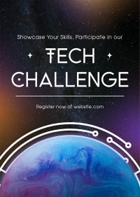 Minimalist Tech Challenge Poster