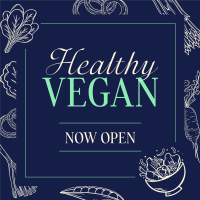 Vegan Restaurant Instagram Post Design