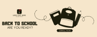 Back to School Greeting Facebook Cover Image Preview