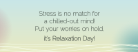 Wavy Relaxation Day Facebook Cover Design