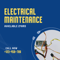 Electrical Maintenance Service Instagram Post Design