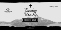 Church Sunday Worship Twitter Post