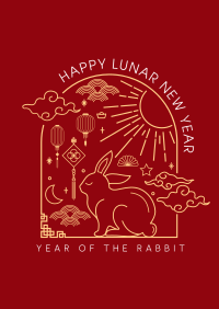 Lunar Rabbit Poster