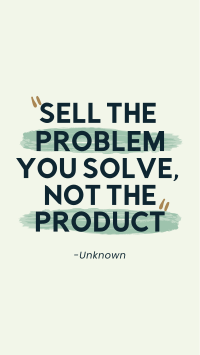 Sell the Problem Instagram Story