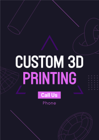 3d Printing Services Poster