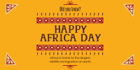 Decorative Africa Day Twitter Post