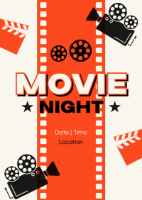 Movie Marathon Night Poster